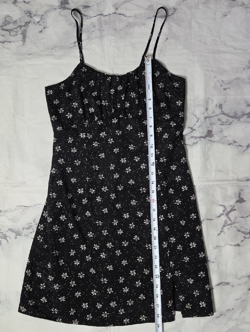 Willow + Root Black Floral Mini Dress - Picture 4 of 7